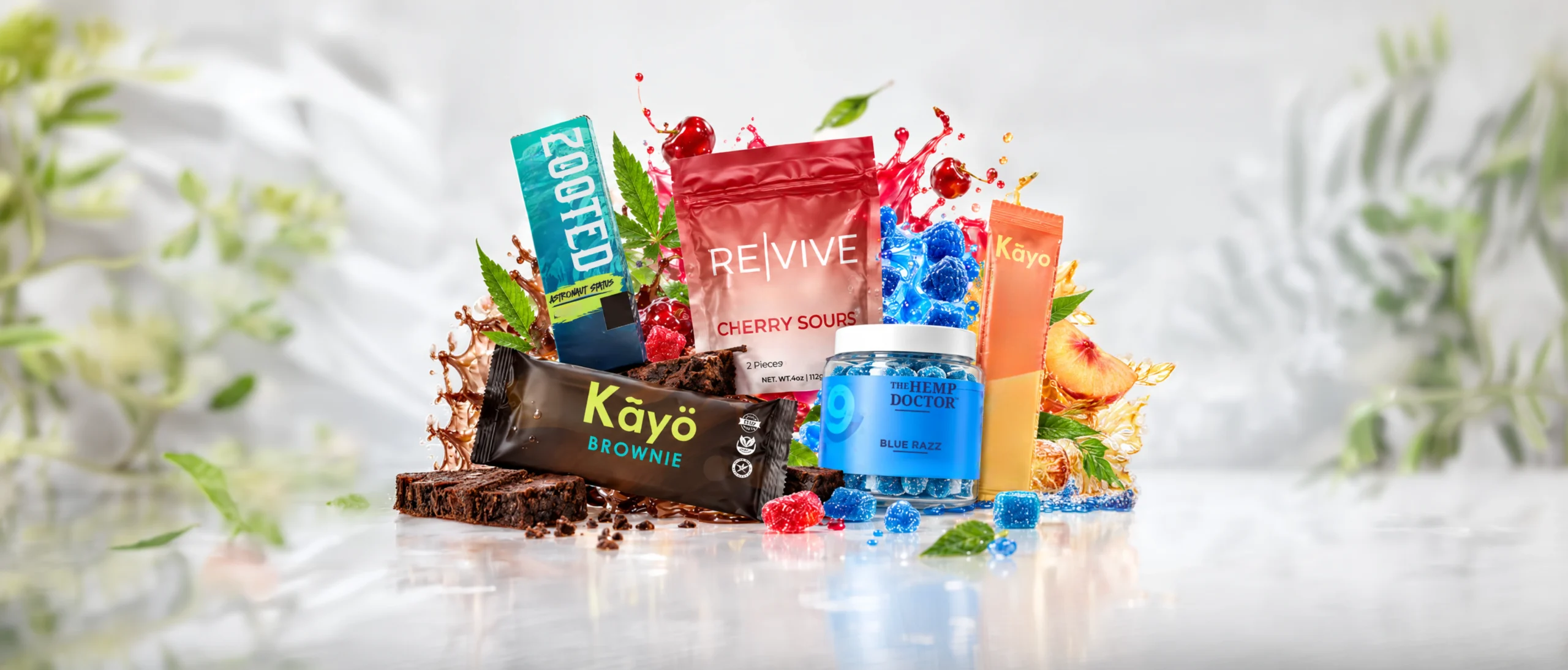 The Hemp Doctor and Kayo gummies, brownies, vapes and drink mixes